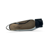 DI CHENZO Women's 9913 White Leather Black Combo