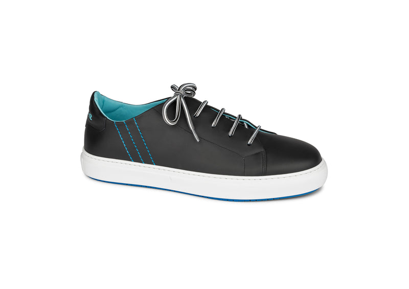 Fifty-12 Men's Basileo K0001S15 Black Smooth Leather Shoe