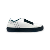 Fifty-12 Men's Baldovino K0002S95 White Leather with Black Elastic Shoe