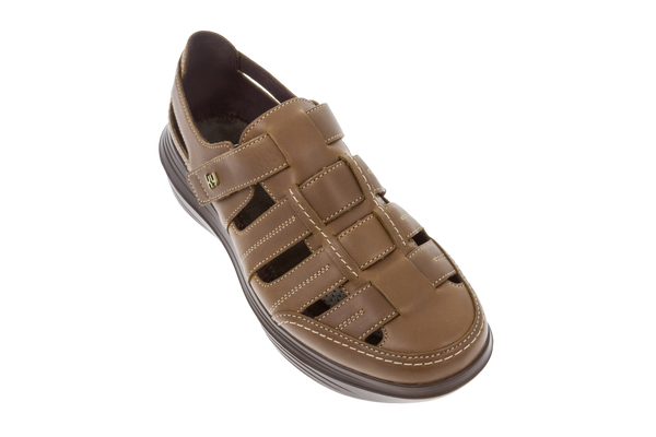 kybun Men's Arbon Brown Leather Sandal