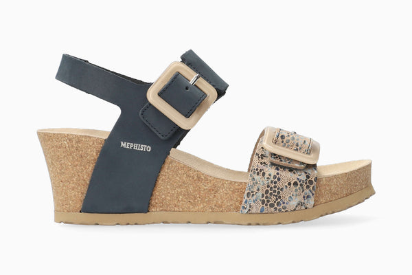 Mephisto Women's Wedge Sandal Lissia Navy