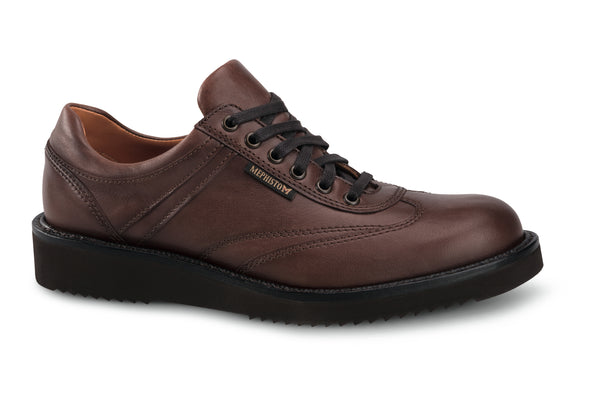 Mephisto Men's Adriano Chestnut Smooth Leather Dress Shoe