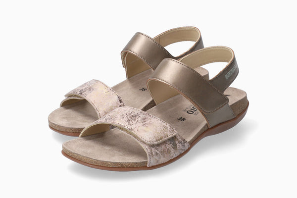 Mephisto Women's Agave Pewter Leather Sandal