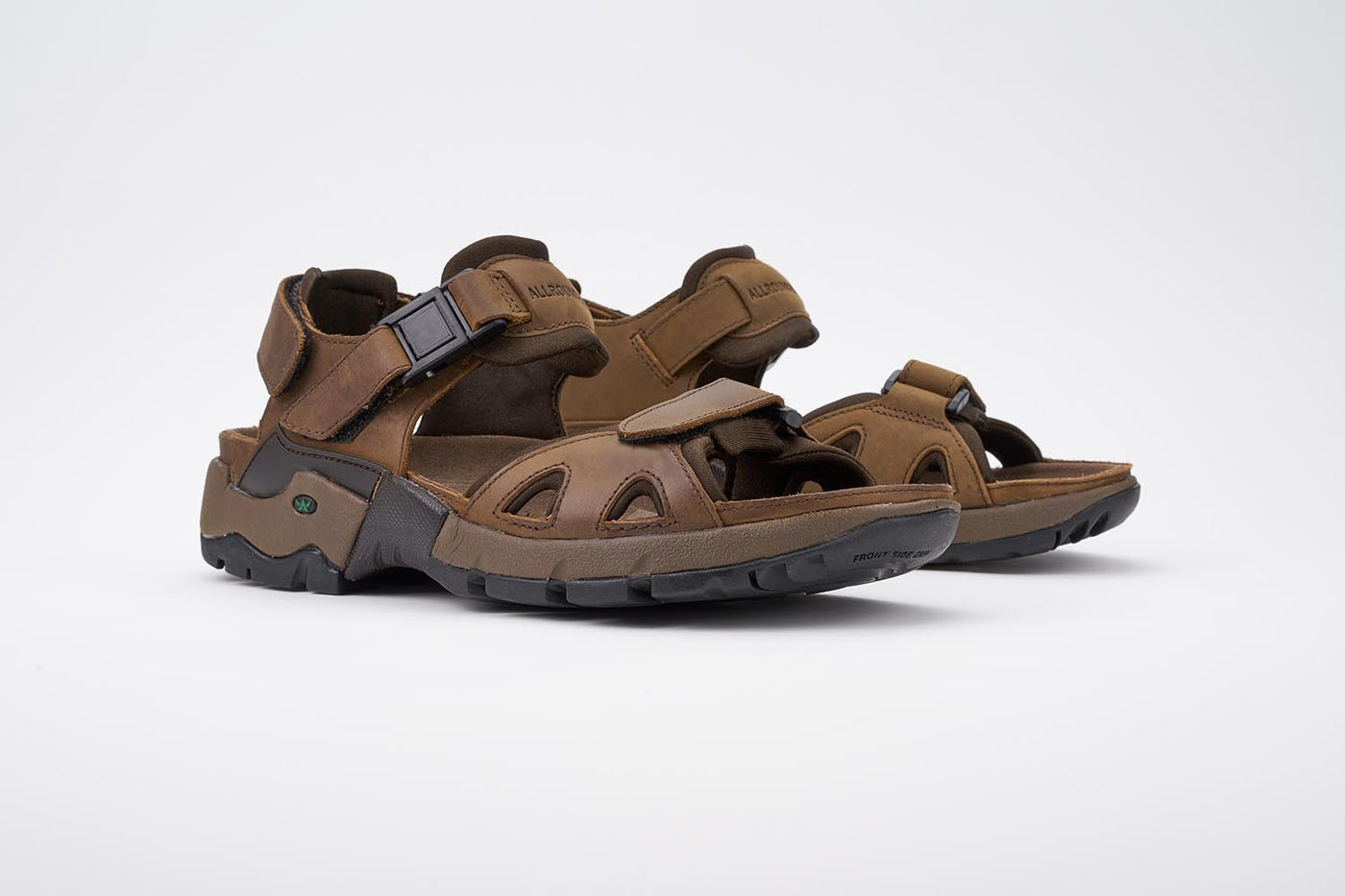 Mephisto Allrounder Men s Alligator Brown Leather Sandal Shoe Warehouse Naples