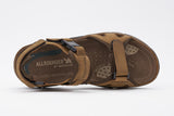 Mephisto Allrounder Men's Alligator Brown Leather Sandal