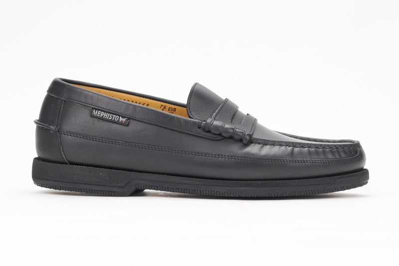 Mephisto Men's Cap Vert Black Leather Loafer