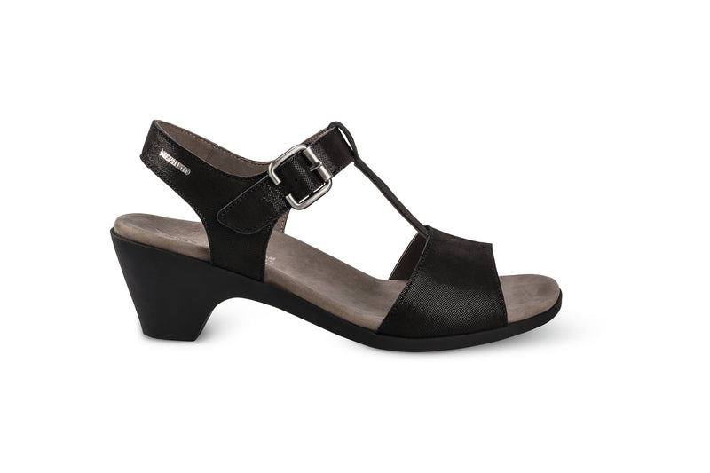 Mephisto Women's Carine Black Liz Leather Heel