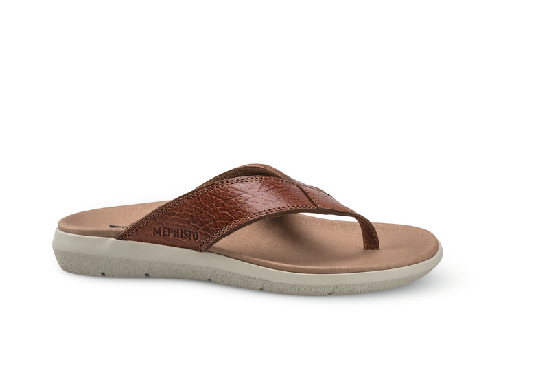 Mephisto Men's Charly Tan Grain Leather Sandal