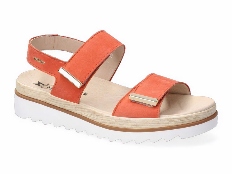 Mephisto Women's Dominica Terracotta Bucksoft Leather Sandal