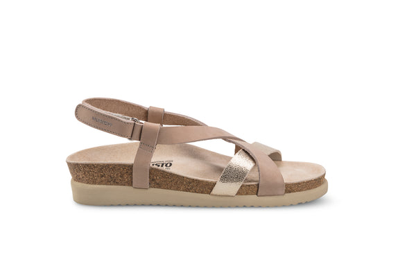 Mephisto Women's Haneta Light Taupe Leather Sandal