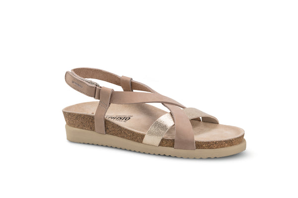 Mephisto Women's Haneta Light Taupe Leather Sandal