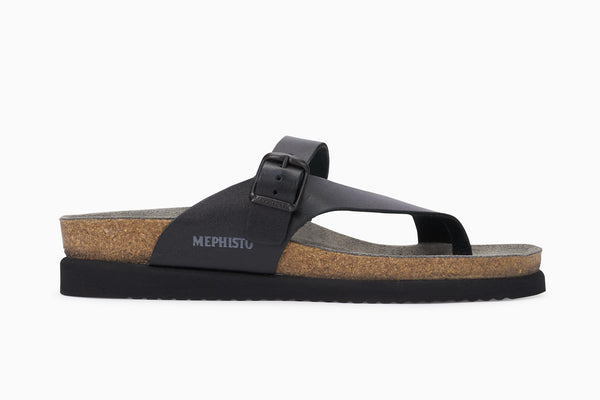 Mephisto Women's Helen Black Leather Sandal