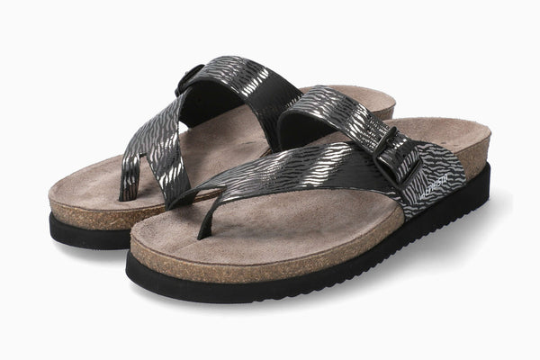 Mephisto Women's Helen Black Zebra Patent Leather Sandal