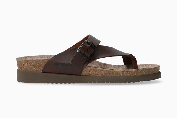 Mephisto Women's Helen Chestnut Brown Leather Sandal