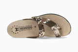 Mephisto Women's Helen Dark Brown Paint Leather Sandal
