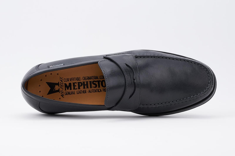 Mephisto Men's Howard Black Smooth Leather Loafer