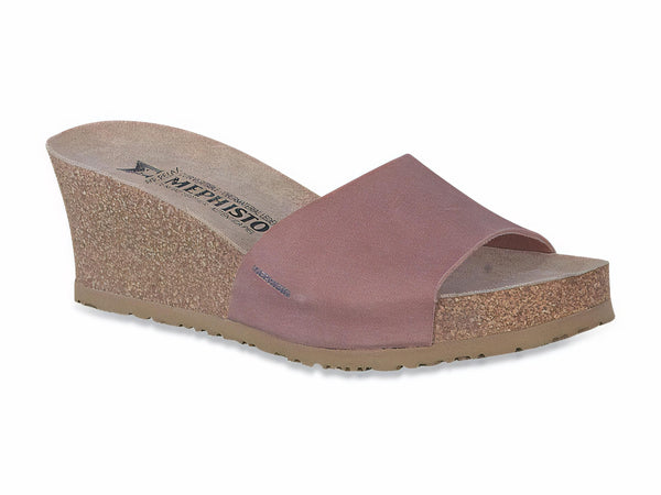Mephisto Women's Lise Pink Nubuck Wedge