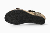 Mephisto Women's Lissandra Dark Brown Paint Leather Wedge