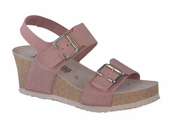 Mephisto Women's Lissandra Old Pink Nubuck Wedge