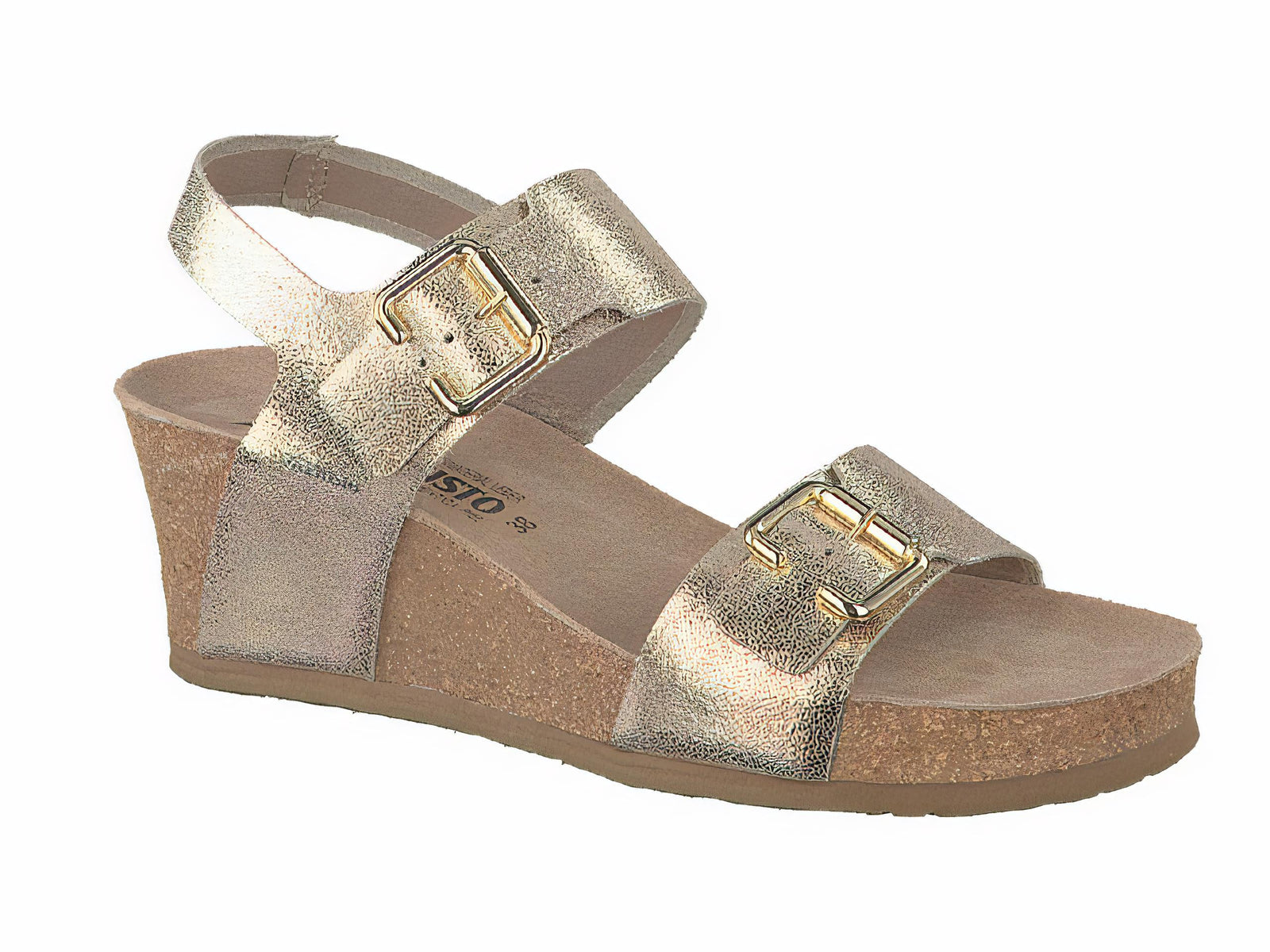 Mephisto Women s Lissandra Platinum Metallic Leather Wedge Shoe Warehouse Naples