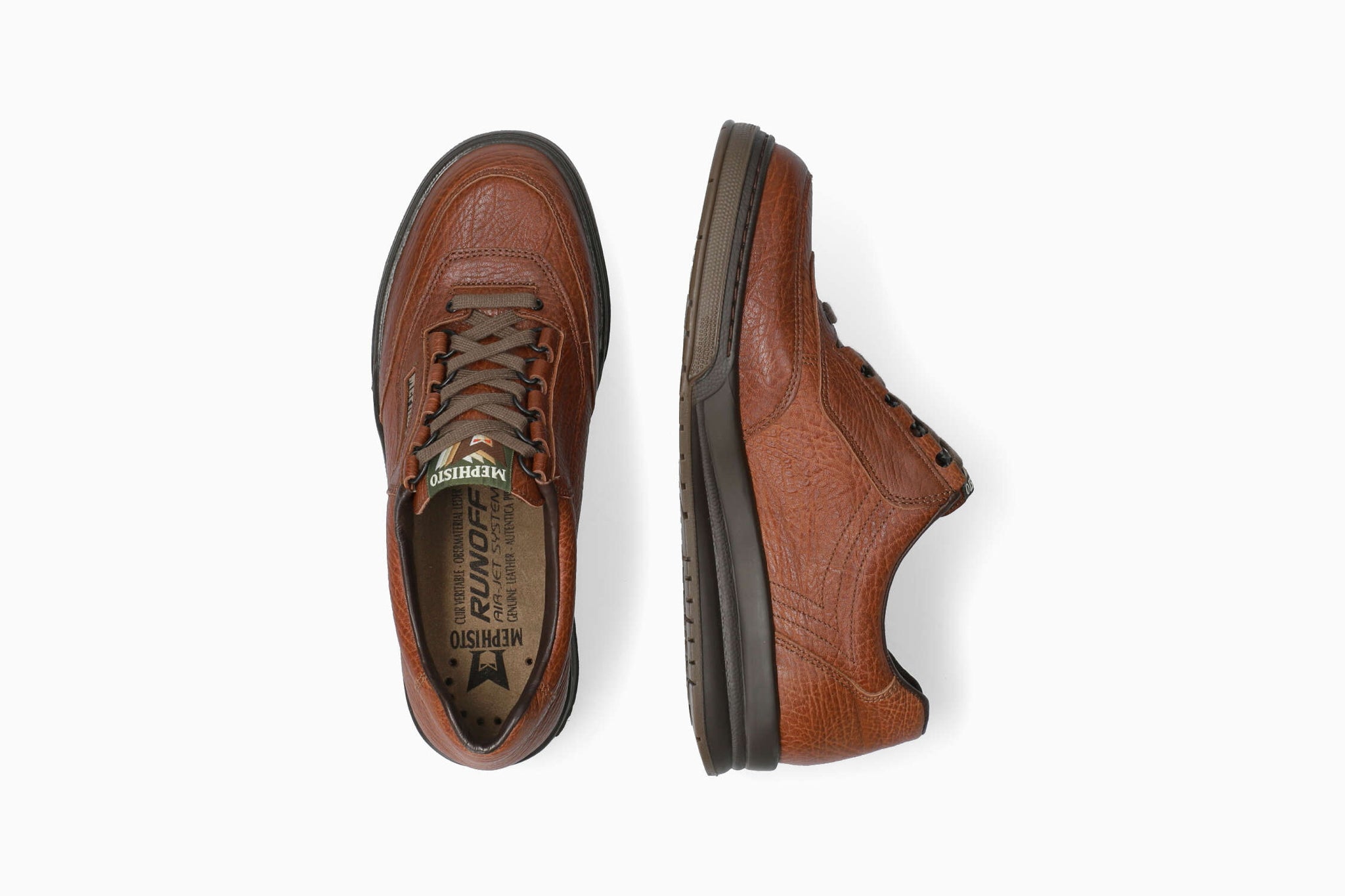 Mephisto Men's Match Tan Grain Leather Shoe
