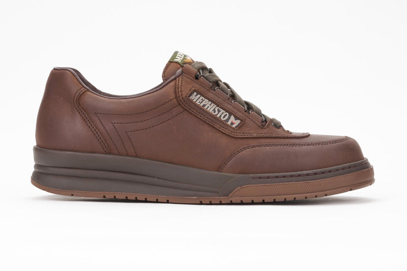 Mephisto Men's Match Vintage Dark Brown Leather Shoe