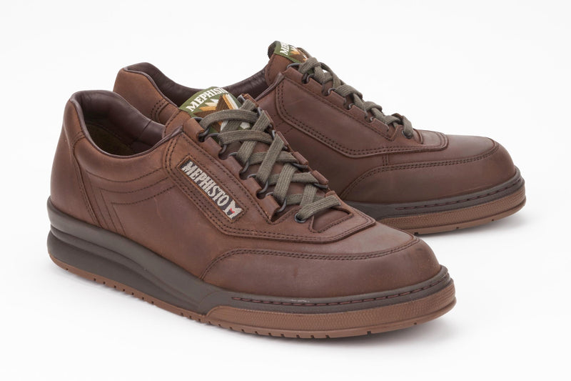 Mephisto Men's Match Vintage Dark Brown Leather Shoe