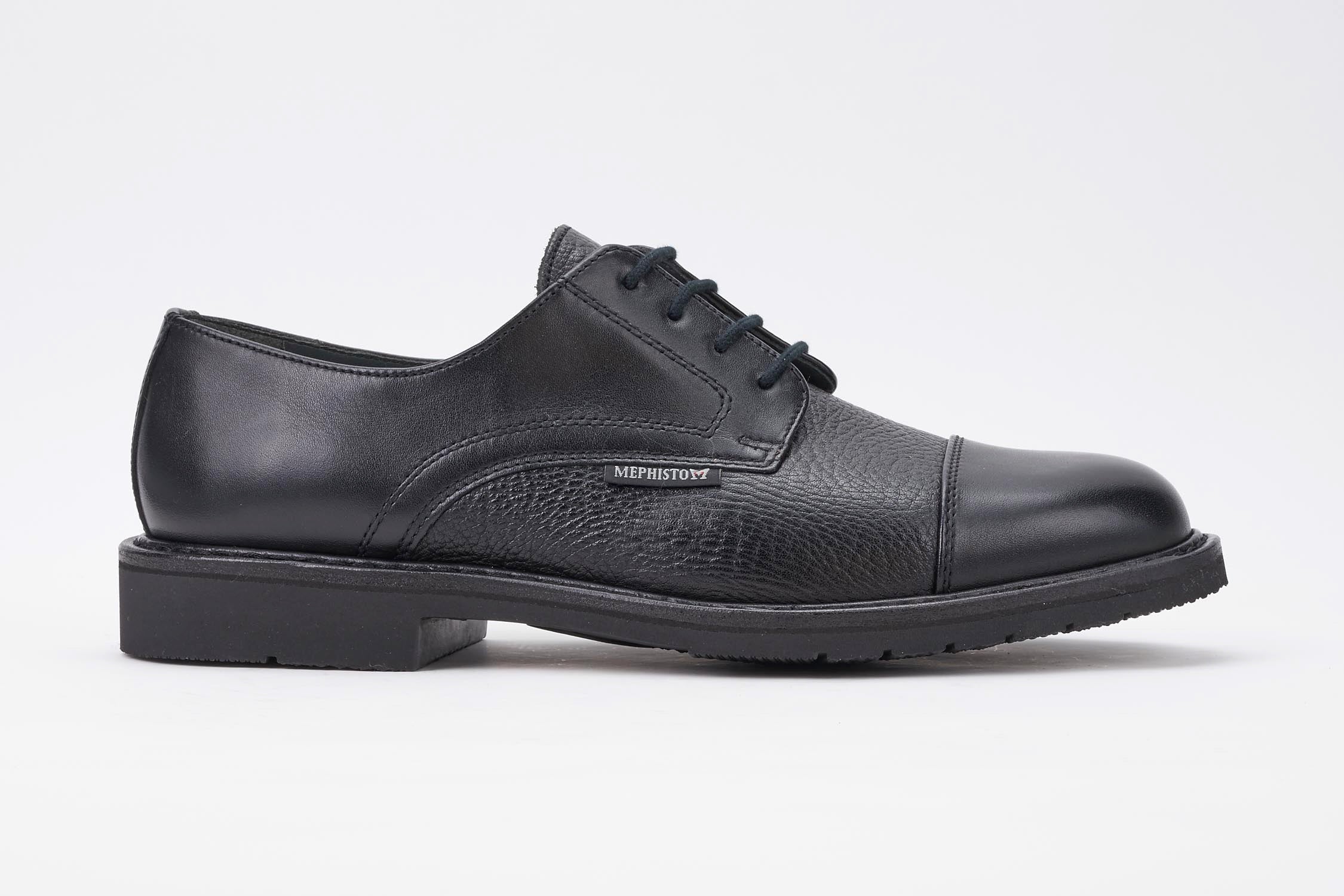 Mephisto Men's Melchior Black Leather Dress Shoe