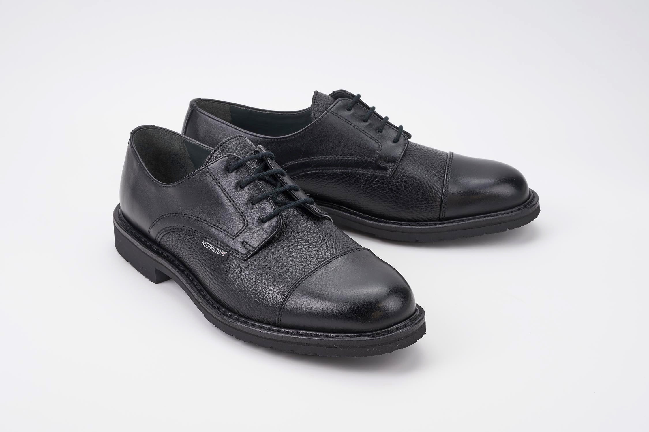 Mephisto Men's Melchior Black Leather Dress Shoe