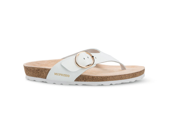 Mephisto Women's Natalina White Patent Leather Sandal