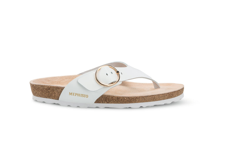 Mephisto Women's Natalina White Patent Leather Sandal