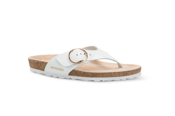 Mephisto Women's Natalina White Patent Leather Sandal