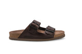 Mephisto Men's Nerio Dark Brown Leather Sandal