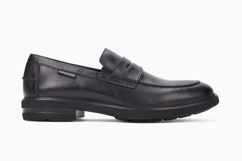 Mephisto Men's Orelien Black Leather loafer