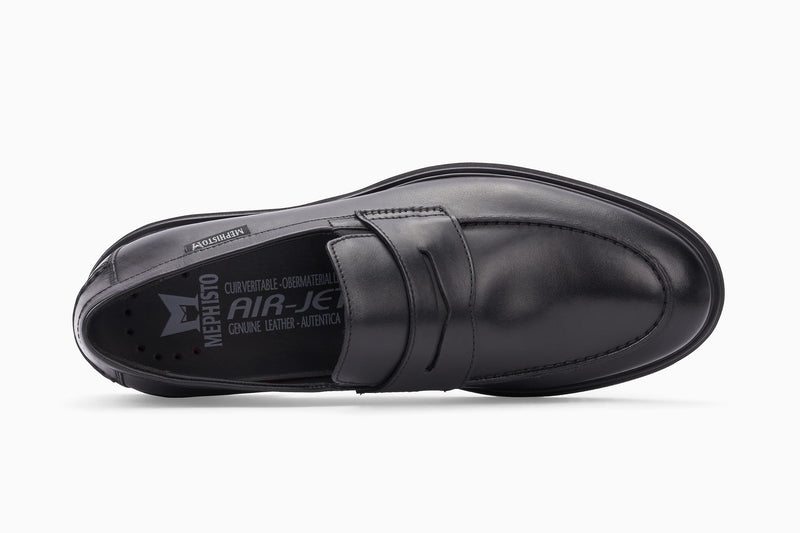 Mephisto Men's Orelien Black Leather loafer