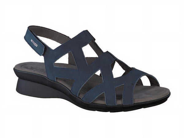 Mephisto Women's Pamela Navy Bucksoft Sandal