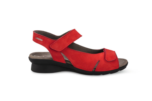 Mephisto Women's Perry Scarlet Nubuck Sandal
