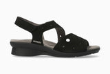 Mephisto Women's Phiby Perf Black Nubuck Sandal