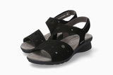 Mephisto Women's Phiby Perf Black Nubuck Sandal