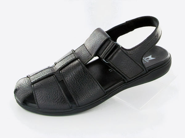 Mephisto Men's Sabino Black Leather Sandal