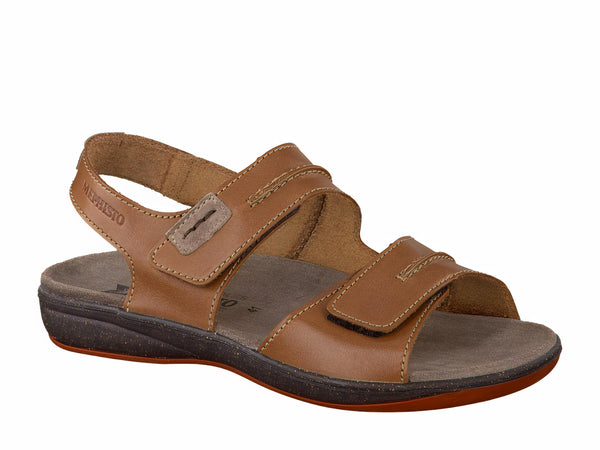 Mephisto Men's Sagun Hazelnut Leather Sandal