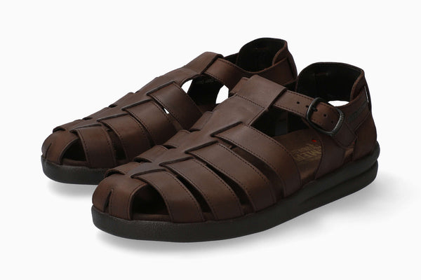 Mephisto Men's Sam Dark Brown Leather Sandal