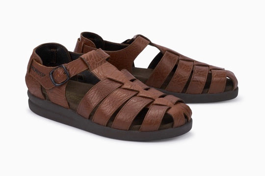 Mephisto Men's Sam Tan Grain Leather Sandal