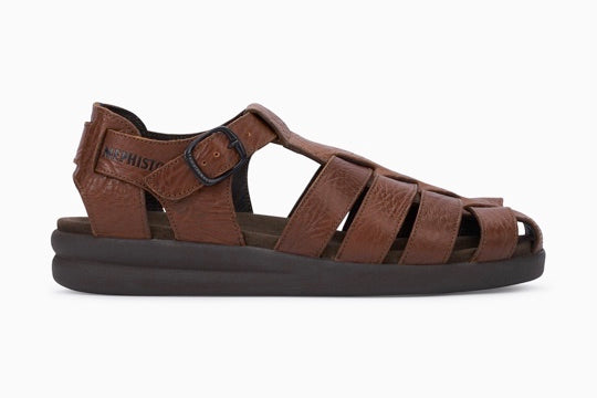 Mephisto Men's Sam Tan Grain Leather Sandal