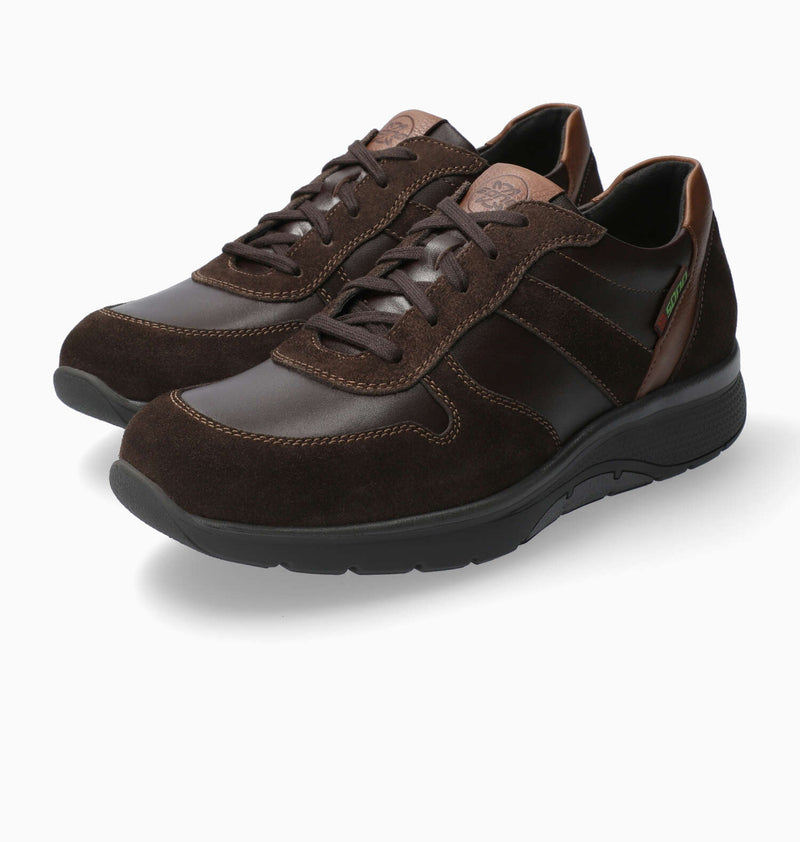 Mephisto Sano Men's Alan Dark Brown Leather and Suede Shoe