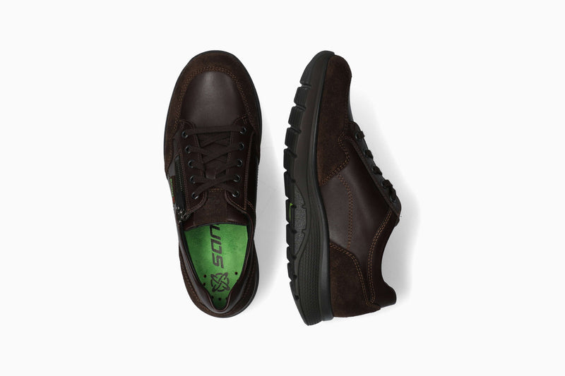Mephisto Sano Men's Alek Dark Brown Leather and Suede Shoe