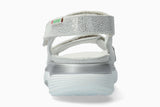Mephisto Sano Women's Norine Silver Metallic Leather Sandal