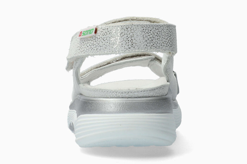 Mephisto Sano Women's Norine Silver Metallic Leather Sandal