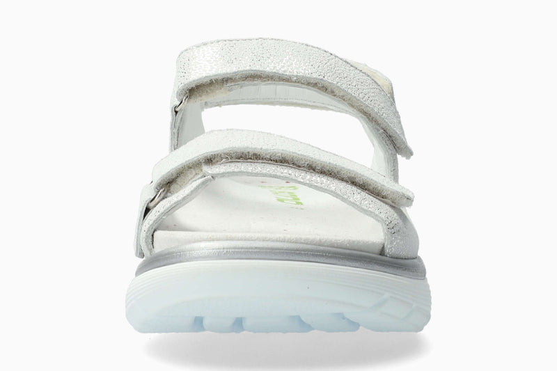 Mephisto Sano Women's Norine Silver Metallic Leather Sandal
