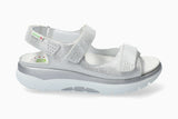 Mephisto Sano Women's Norine Silver Metallic Leather Sandal
